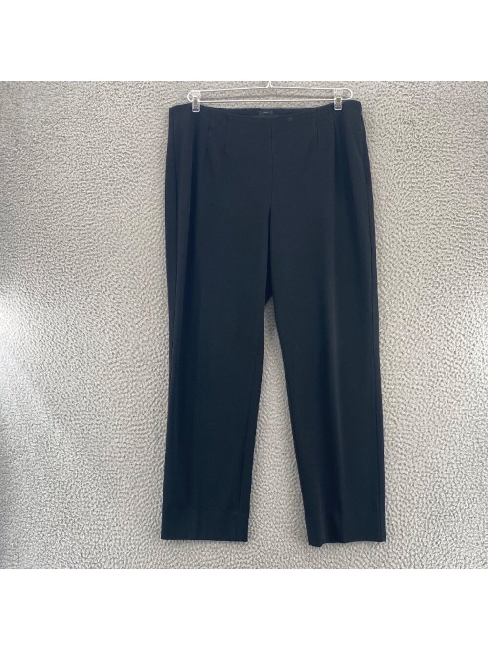 Talbots Pants Womens 10 Petites Black Curvy Tapered Leg Ankle Stretch Pockets